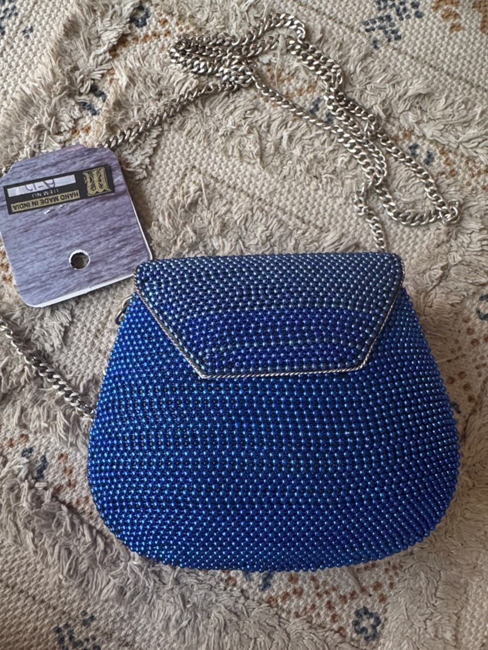 Women's Mini Crystal Crossbody Bag in Blue